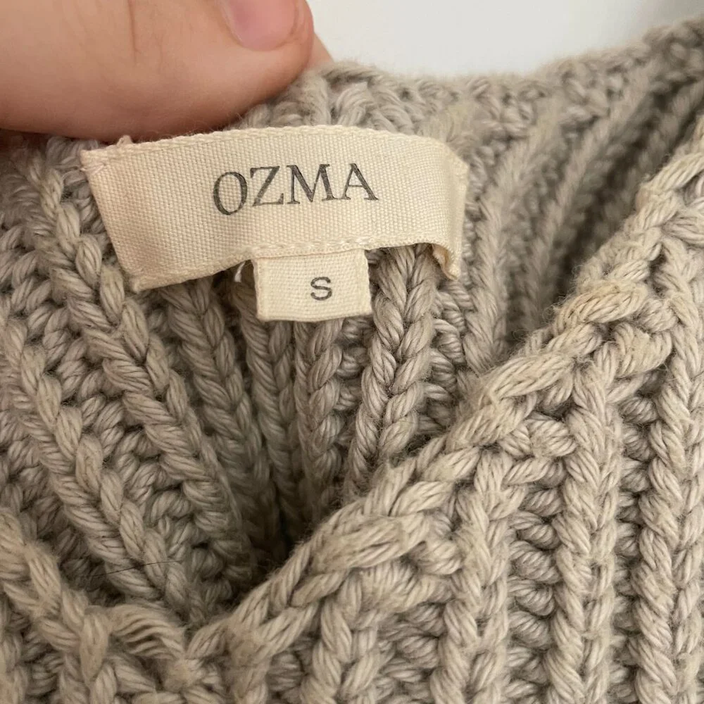 Ozma Chunky Knit Tank in Lichen (S) - Picture 3 of 3